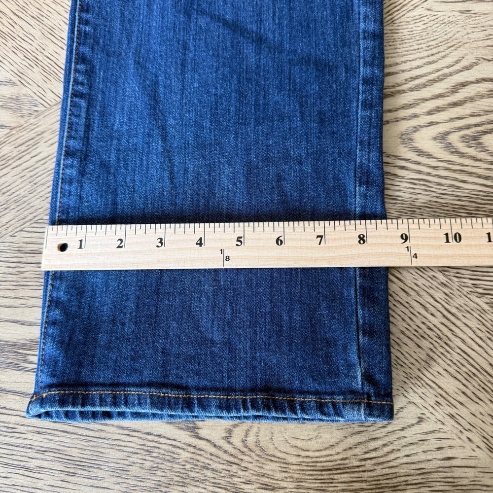 Talbots Curvy Straight Leg Jeans Womens 16 High Waist Dark Wash Denim NEW - Picture 10 of 11